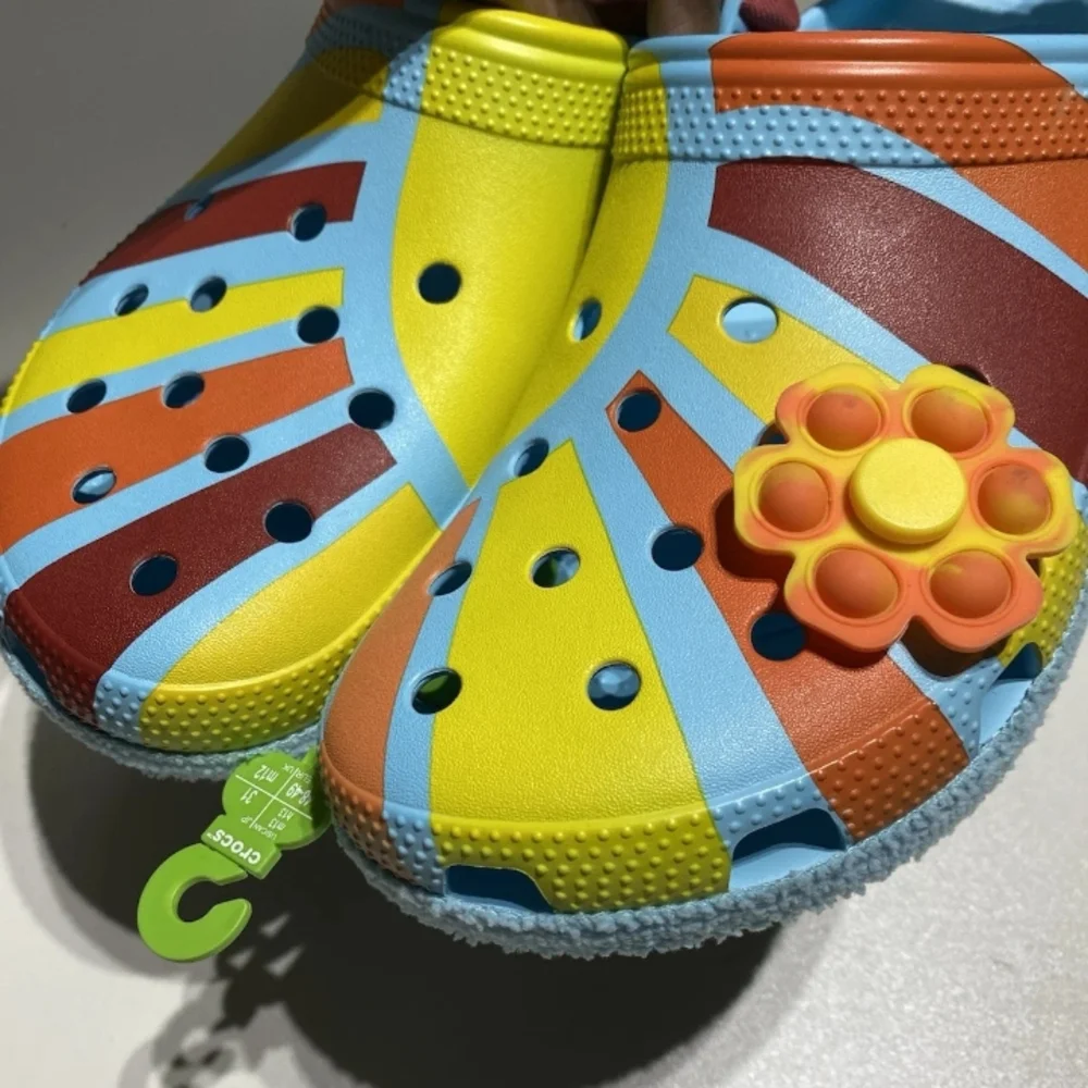 Crocs Zen Garden Sensory Classic Adjustable Terry Cloth Clog Arctic Men’s Sz 13 - Picture 5 of 10